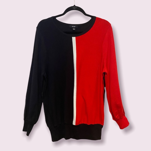 Alfani Colorblock Pullover Crewneck Sweater. Size XL. New - Picture 2 of 7